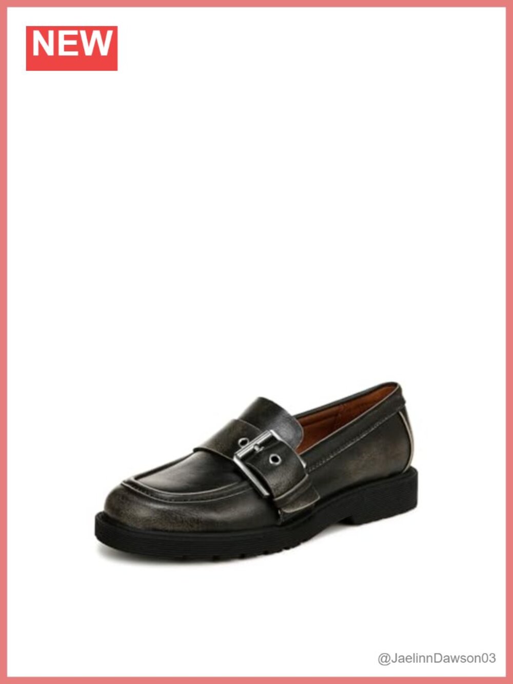 ZODIAC Women's Renee Slip on Buckle Loafer - Eco Friendly PU Leather